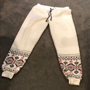 PJ salvage fuzzy pajama pants